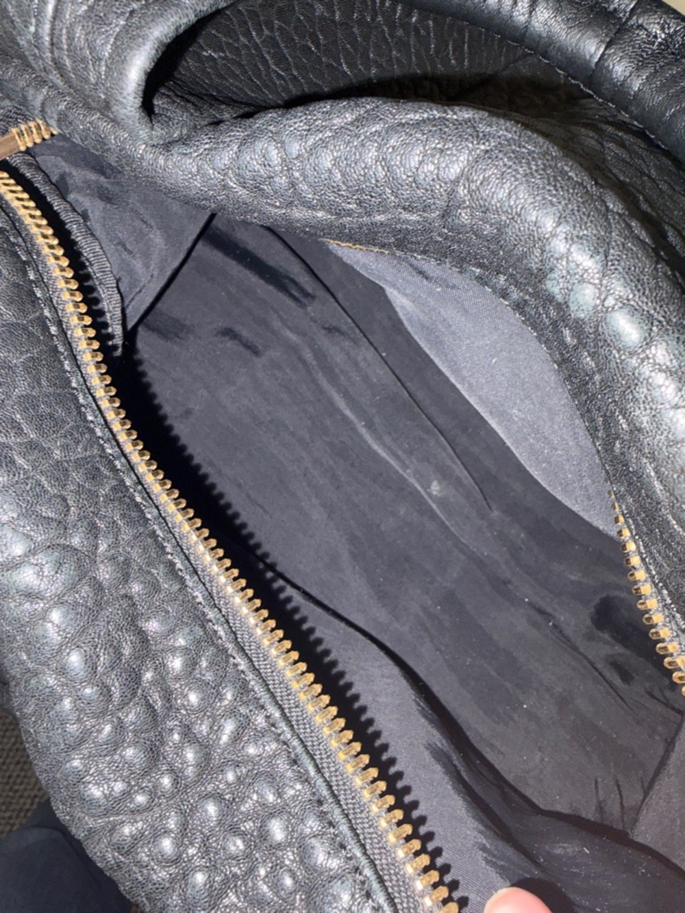 GORGEOUS ALEXANDER WANG $998 BLACK STUDDED BOTTOM DOCTOR BAG PURSE - Picture 6 of 8